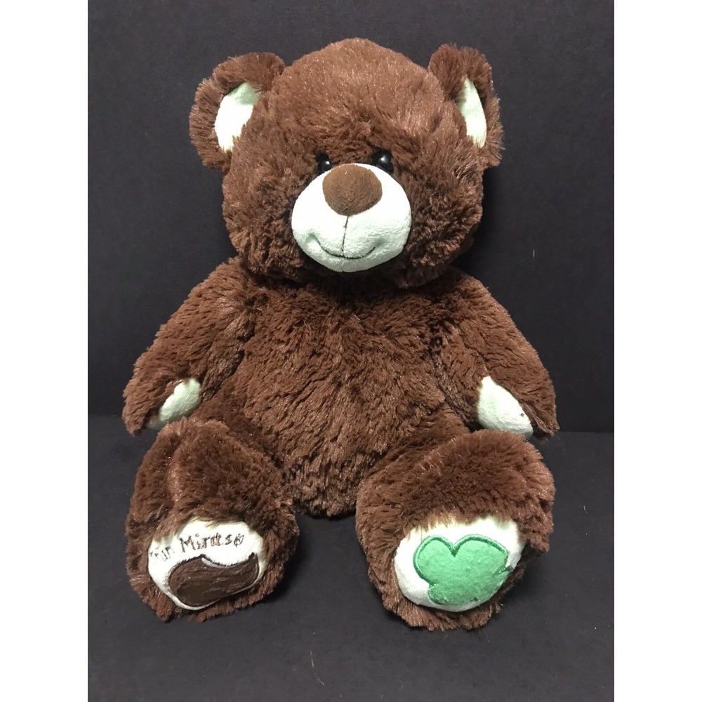 Build A Bear GIRL SCOUTS THIN MINTS Brown Mint Green Teddy Bear 15" Plush 2013